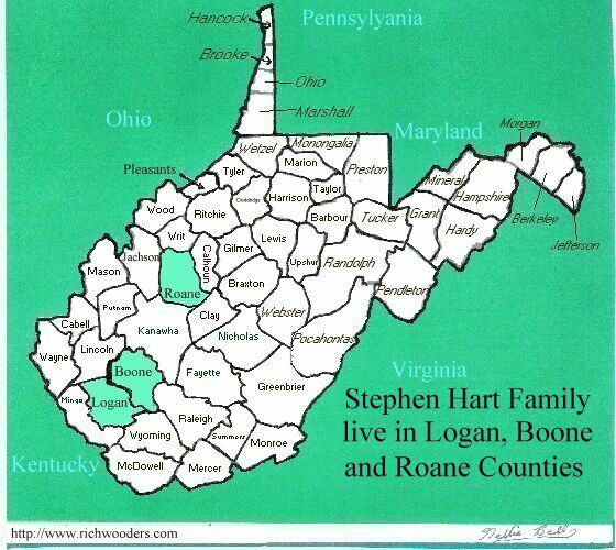 maps of virginia counties. West Virginia Counties Map