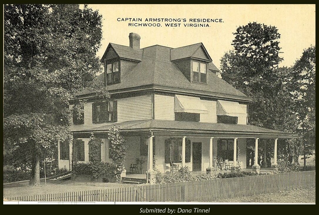 Old postcard of the Capt. HW Armstrong's Residence!