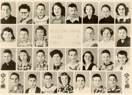 Milltown Grade School,Seventh Grade,1951 - 1952