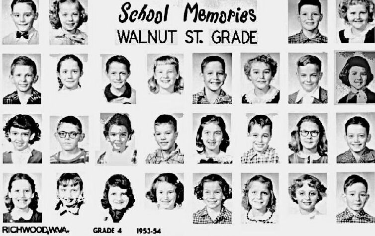 Walnut Street  Grade School,Fourth Grade,1953 - 1954