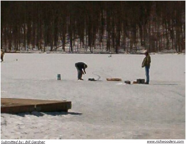 Summit Lake Ice Fishing