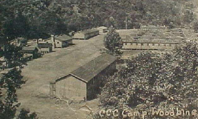 The CCC camp at Woodbine