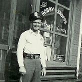 A policeman in Richwood in the 50's