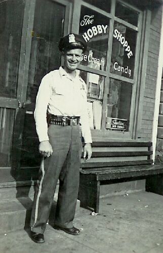 A policeman in Richwood