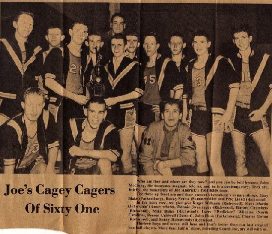 1961 Richwood High School Basketball Team.