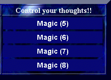 Click on Control Your Thoughts Buttons