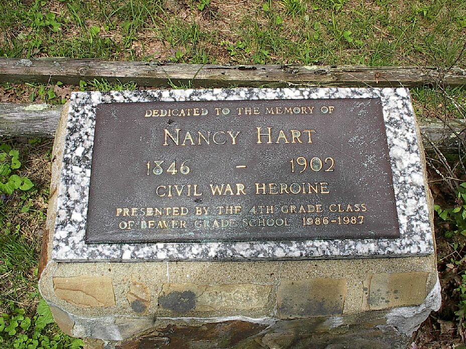 Nancy Hart 1846/1902 Civil War Heroine Marker
