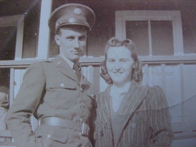 Willard and Helen McCroskey during WWII