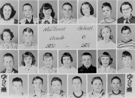 Milltown Grade School,Sixth Grade,1950 - 1951