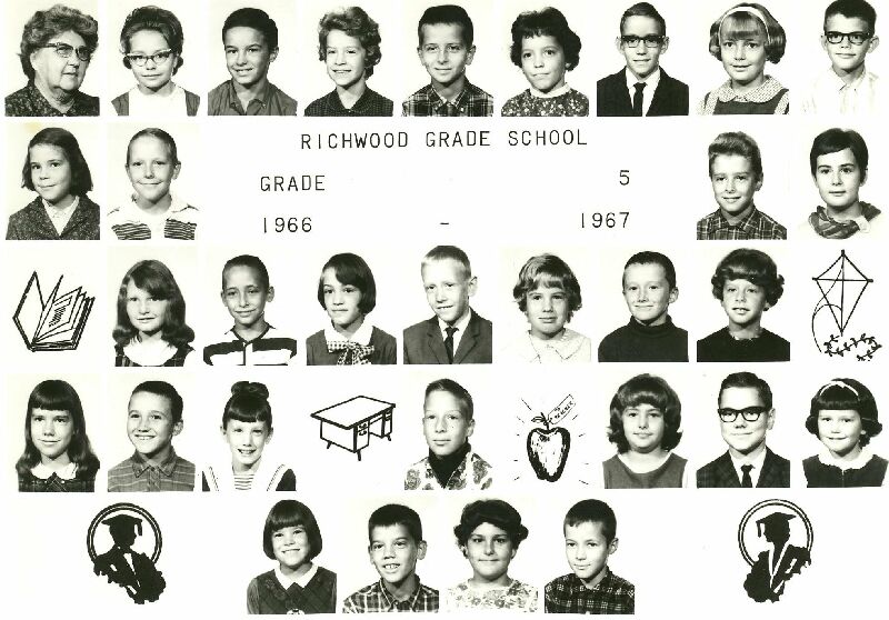 Richwood Grade School 5th Grade 1966/1967 Submitted by Tom Frazer