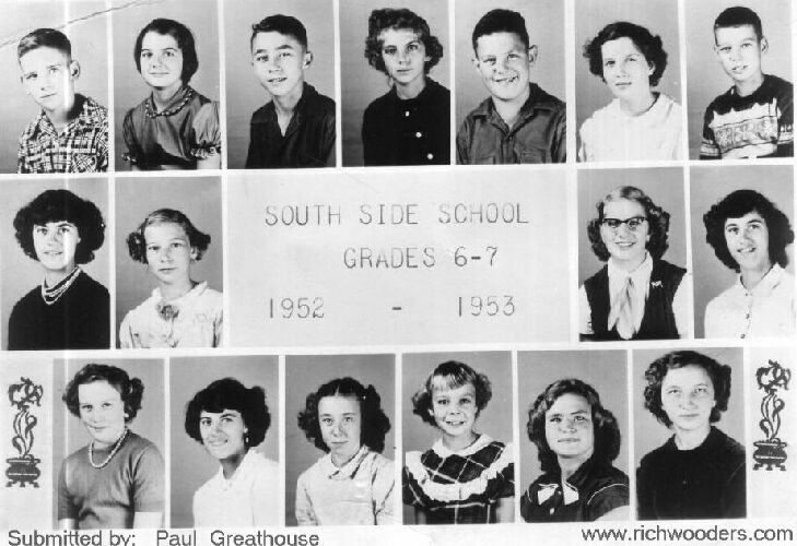 South Side Grade School,Sixth Grade,1952 - 1953