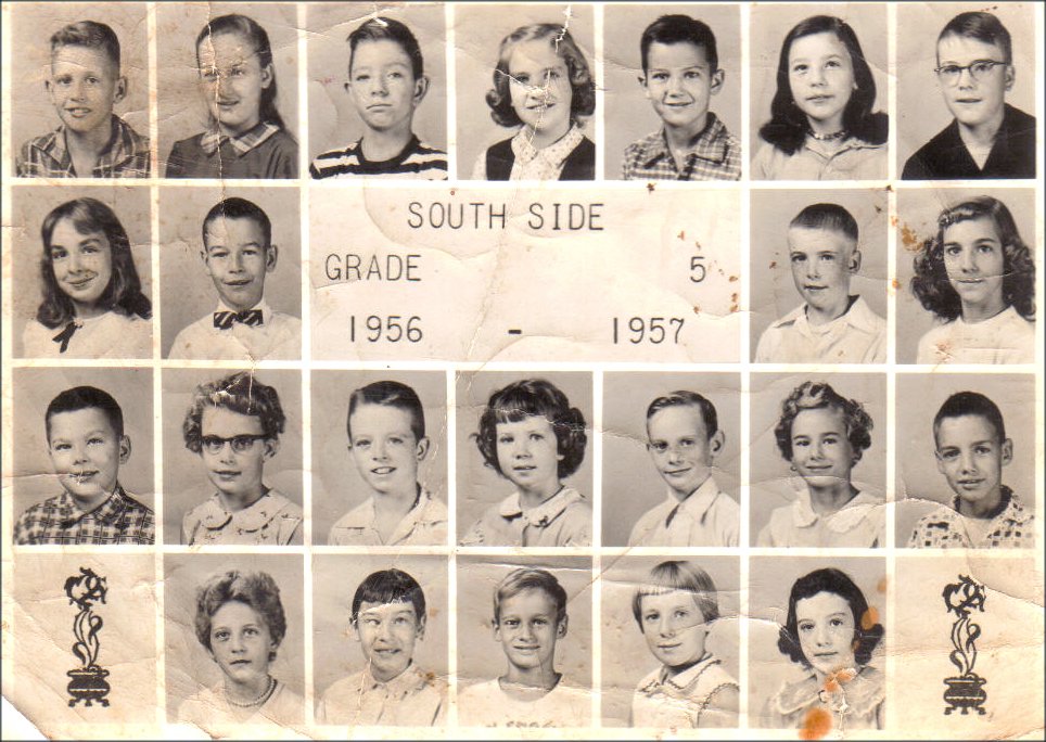 South Side Grade School, Fifth grade,1956 - 1957