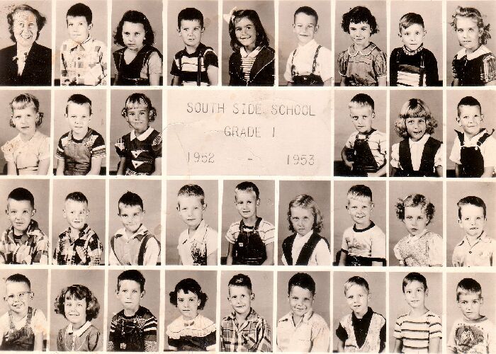 South Side Grade School,First grade,1952 - 1953