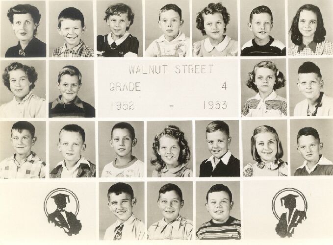 Walnut Street  Grade School,Fourth Grade,1952 - 1953