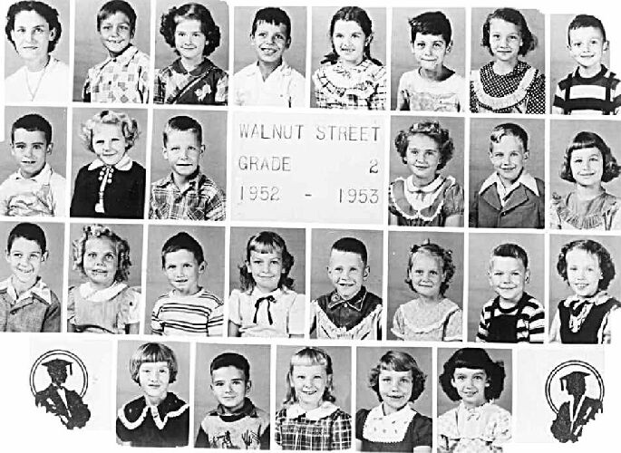 Walnut Street Grade School,Second Grade,1952 - 1953