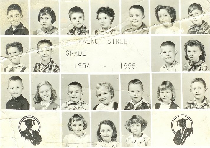 Walnut Street  Grade School,First Grade,1954 - 1955