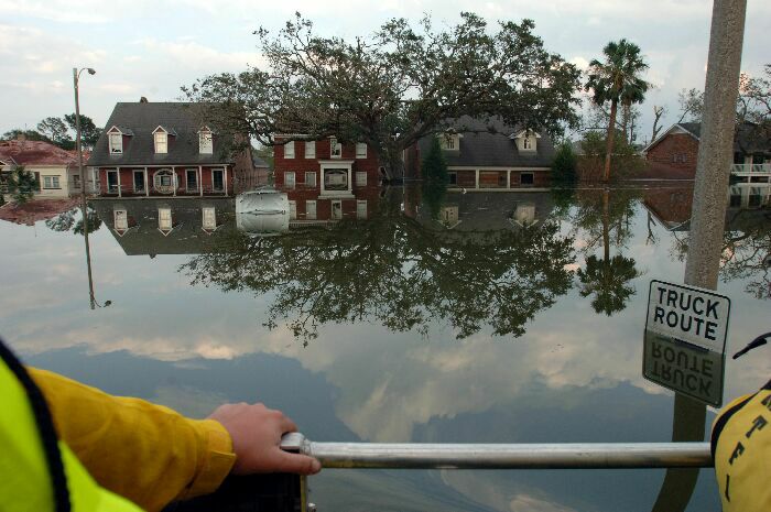 New Orleans flood from hurricane Katrina